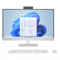 Моноблок HP 27-cr0047ci (068) (Intel Core i7-1355U/ DDR4 16GB/ SSD 512GB/ 27 FHD IPS/ Intel Iris Xe Graphics/ key + mouse/ NoOS/ RU) White (CJ2D5EA)
