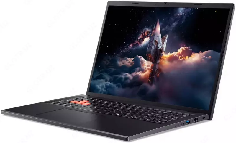   Acer Nitro Lite noutbuki (Intel Core i7-13620H/ DDR5 16GB/ SSD 512GB/ 16 WUXGA IPS 165Hz/ 6GB RTX4050/ Backlit/ NoOS/ RU) Qora