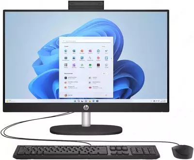 Моноблок HP 24-cr0308nh (3T9) (Intel Core i5-1334U/ DDR4 8GB/ SSD 512GB/ 23,8 FHD IPS/ Intel Iris Xe Graphics/ No DVD/ key + mouse/ NoOS/ RU) Black