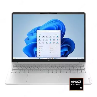 Ноутбук HP OmniBook 3 16-by0015dx (NF2) (AMD Ryzen 5-40/ DDR5 8GB/ SSD 256GB/ 16" 2K Touch/ Integrated AMD Radeon 610M/ Win11/ Eng) Glacier Silver