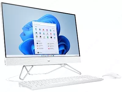 Monoblok kompyuteri HP 24-cr0003ny (4H4) (Intel Core i5-1335U/ DDR4 8GB/ SSD 512GB/ 23,8 FHD/ Intel Iris Graphics/ key + mouse/ NoOS/ RU) White