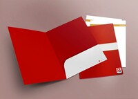 Изготовление картонных папок с логотипом