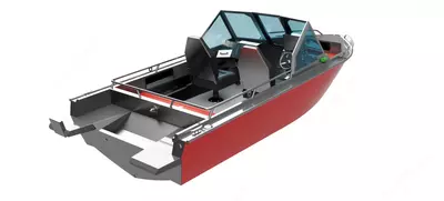  Алюминиевая лодка Berkut M-DC (Double Console)  длина 5 м Только в розницу