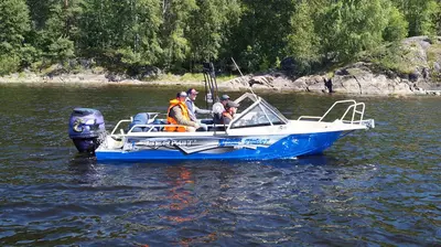 Alyuminiy qayiq "Berkut" L-Fisher, uzunligi 5.65 m