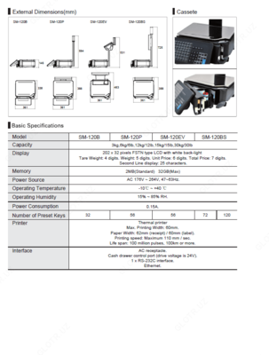 Tarozi Digi SM-120P modeli