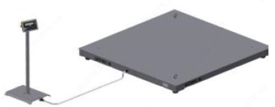 Весы платформенные Штрих-МПБ 1500-500 АГ4 Х5, 1500 кг, 500 г, 1500х1500 мм