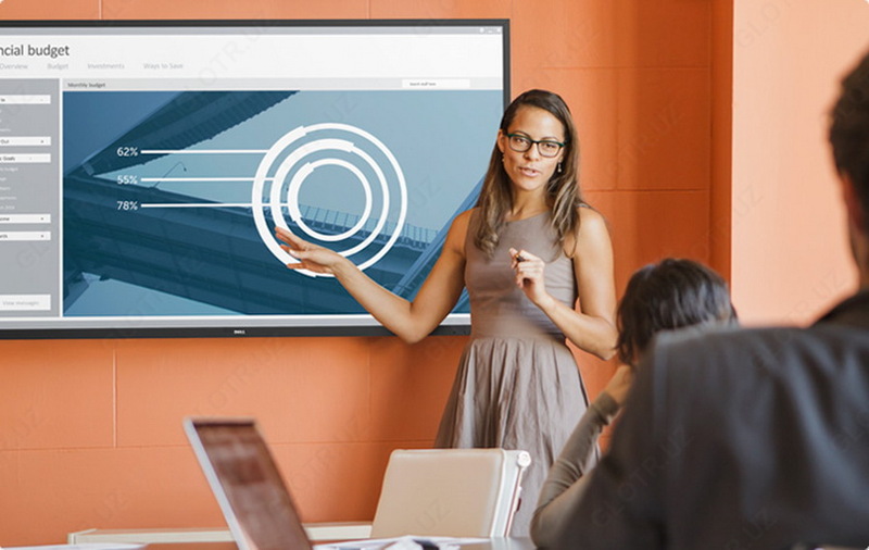 Новинка Монитор 55" DELL C5522QT 54.64", черный