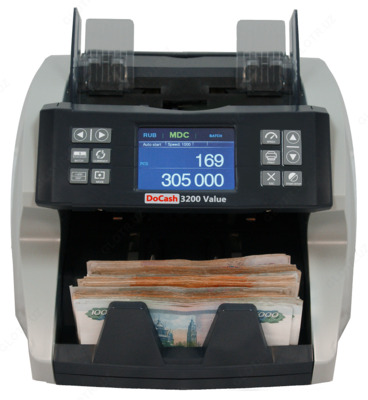 Счетчик банкнот DoCash 3200 Value - от 10 400 000 сум / шт.