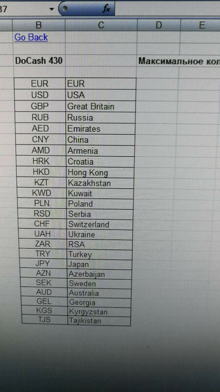 Автоматический детектор валют DoCash 430