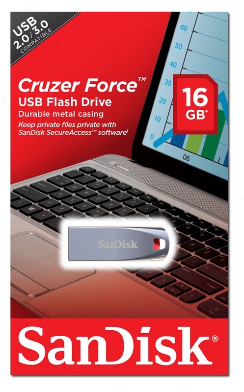 Флешка USB SANDISK Cruzer Force 16Гб