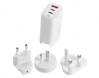 Сетевое зарядное устройство Acer GaN 65W  three-port Charger  2 x typeC and 1 x typeA  EU and UK plug (Арт. - GP.ADT11.011)