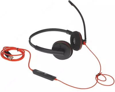  Профессиональная проводная гарнитура (наушники) Poly Blackwire 3220 USB-C HS + USB-C/A  Bulk (Арт. - 8X228A6) Только в розницу