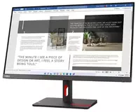   Lenovo ThinkVision S27i-30 Monitor  27 Full HD IPS (Mahsulot raqami 63DFKAT4EU) Qora