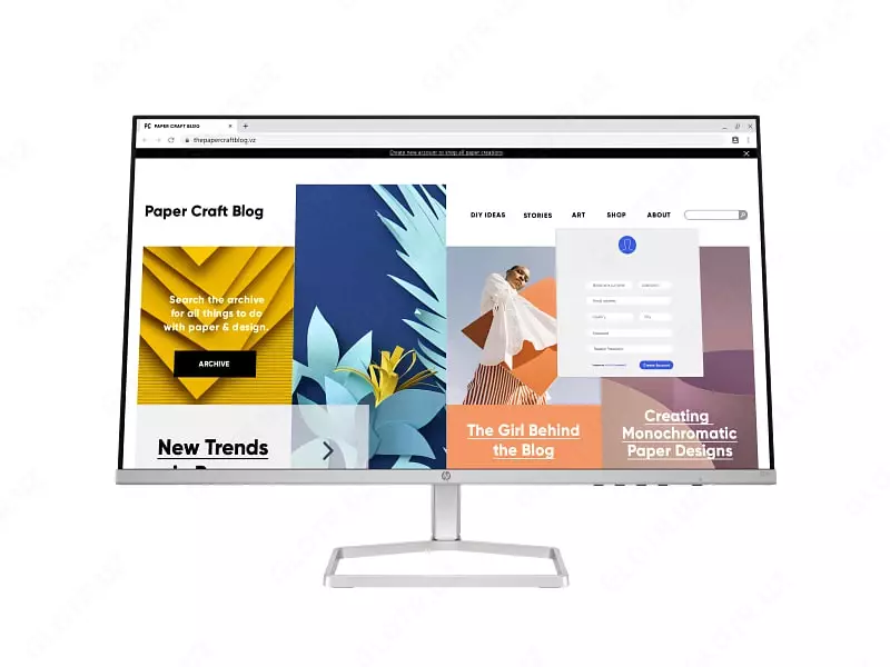 HP S5 527sf 27" FHD IPS monitor, 100Hz, HP Eye Ease (Mahsulot raqami: 94F44AA) Qora/Kumush rang