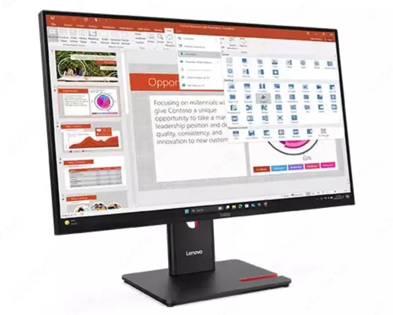 Монитор "Lenovo" T27-40 D25270FT0, 27" FHD IPS, HDMI (Арт. - 64A5MAT6EU) Черный