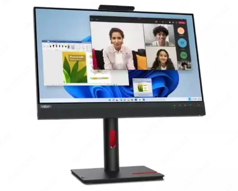 Lenovo ThinkCentre TIO24Gen5 Tiny-In-One 24-avlod 5-monitor, 23.8" FHD (Mahsulot raqami 12NAGAT1EU) Qora