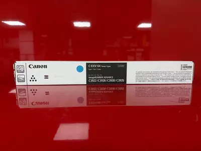 Canon C-EXV 64 — оригинальный голубой (Cyan) тонер-картридж для imageRUNNER ADVANCE DX C3900