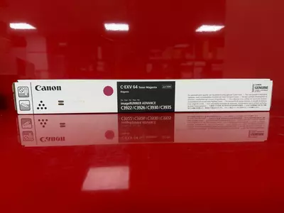 Canon C-EXV 64 — оригинальный пурпурный (Magenta) тонер-картридж для imageRUNNER ADVANCE DX C3900