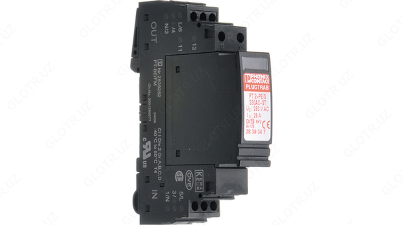 3-toifa kuchlanishdan himoyalanadigan plagin moduli - PT 2-PE / S-230AC-ST