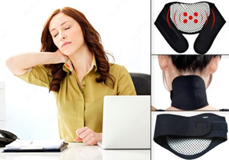 Турмалиновый аппликатор для шеи (с магнитными вставками)