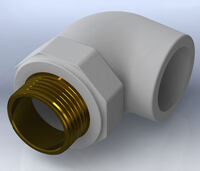  Угол комбинированный с наружной / резьбой (Ø 25½) - 