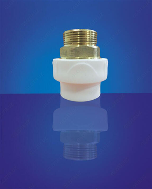  Адаптер (муфта комбинированная под ключ) наруж / резьба 75х2 1/2 (Ø 63 2) - 