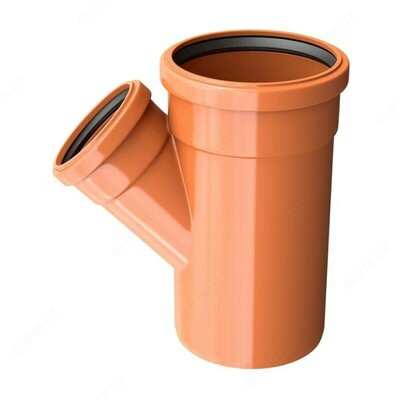  Канализационный тройник (угол 45) (Ø 110/50) - 