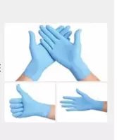 Нитриловые перчатки "PROGLOVE" (100 шт) Голубые