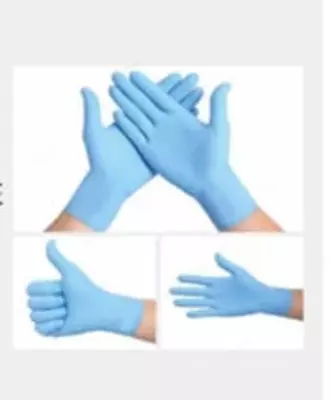 Нитриловые перчатки "PROGLOVE" (100 шт) Голубые