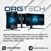 Монитор Samsung Odyssey G7 27 2K 240Hz