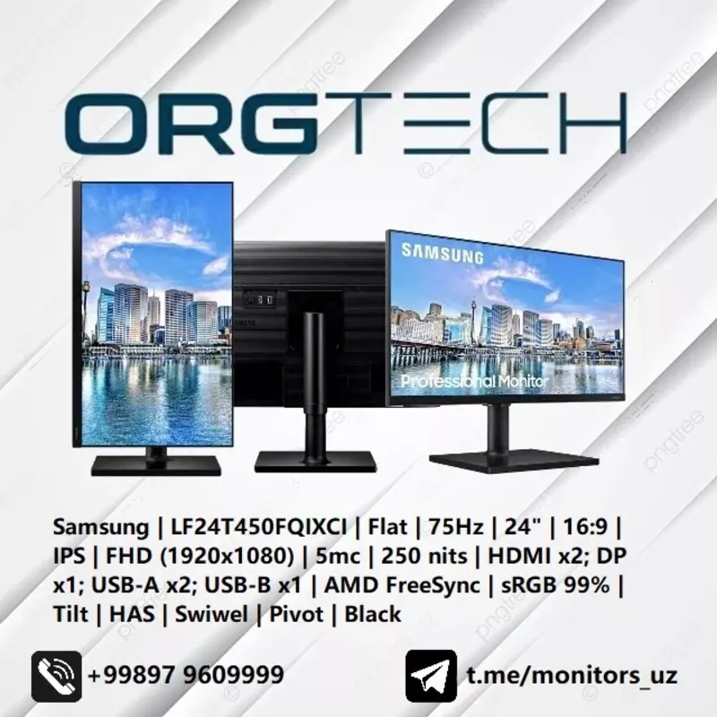 Монитор Samsung LF24T450 IPS FullHD