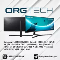 Монитор Samsung LC34H890 2K 100Hz USB-C