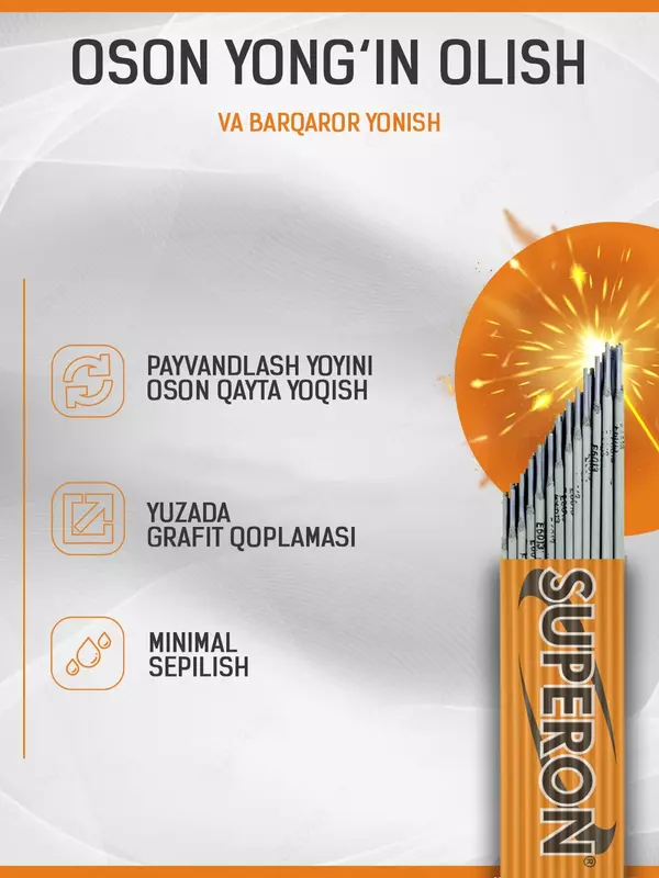 от {0} сум Электроды сварочные МР-3 рутиловые 2.5мм Super Optimal 6013