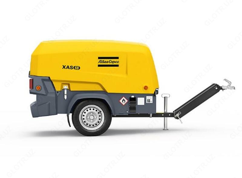 Дизельный компрессор Atlas Copco XAS 88 Kd (7 бар)