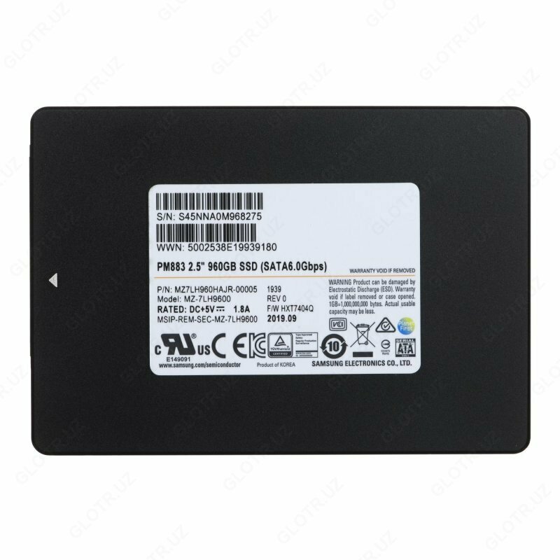 SSD drayveri Samsung PM883 2.5 "960 Gb SATA 6.0Gb / s - 3 500 000 so'm