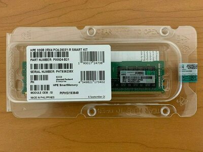 Новый HPE P00924-B21 P03052-091 32GB 2RX4 PC4-2933Y-R