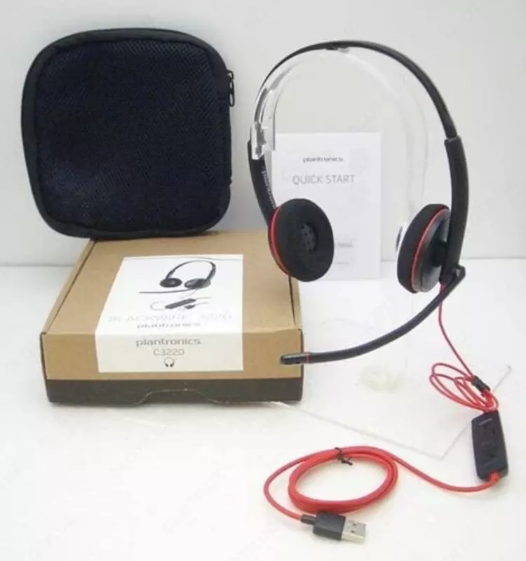 Наушники колл-центра BlackWire C3220. USB-A. Замена C-320. Гарантия. Доставка по всему Узбекистану. - 860 000 сум
