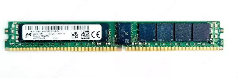 Micron 32GB (1x32GB) MTA18ADF4G72PZ-2G9BIT1 DDR4-2933MHz ECC RDIMM 1Rx4 Б/У registered только для серверов