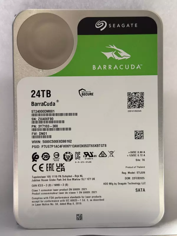 Жесткий диск Seagate BarraCuda 24TB (ST24000DM001) - от {0} сум