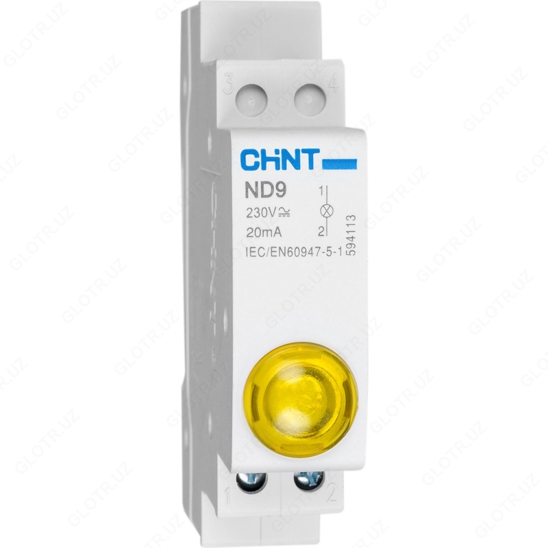   CHINT dan indikator chiroqlari ND9-1 / G  R  Y  B  W AC / DC 230V (LED)