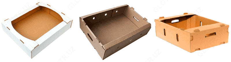 Gofrirovka qilingan karton idishlar