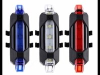 Светодиодный USB задний габаритный фонарь с Li-Po аккумулятором для велосипеда - 35 000 сум