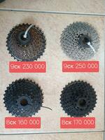 Велосипедные касеты 8 и 9 ск.