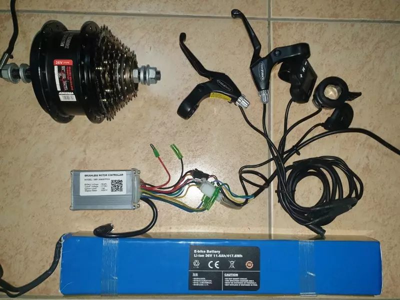 Электро комплект для электрофикации велосипеда.