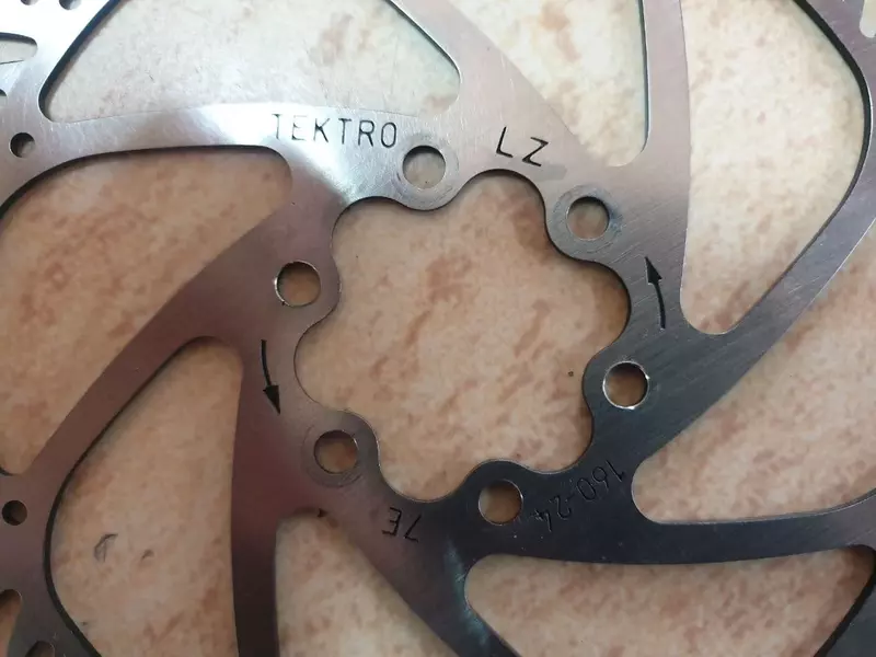 Комплект тормозов TEKTRO П/З с ротора tektro 160.