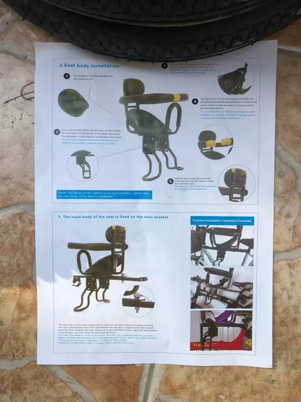 Детское велокресло.