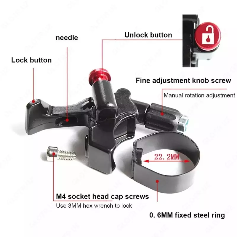 Velosiped rulidagi masofadan boshqarish vilkasini qulflash