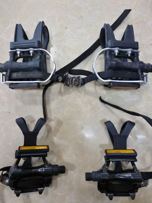 Педали с туклипсами Wellgo