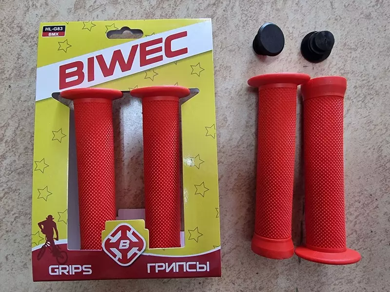 Грипсы-ручки для руля велосипеда и самоката BIWEC БМХ / MTB.