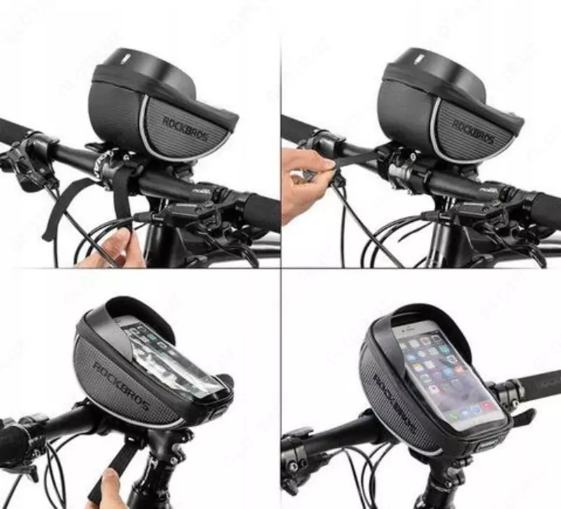 Велосумка для смартфона на руль Rockbros 010-4BK